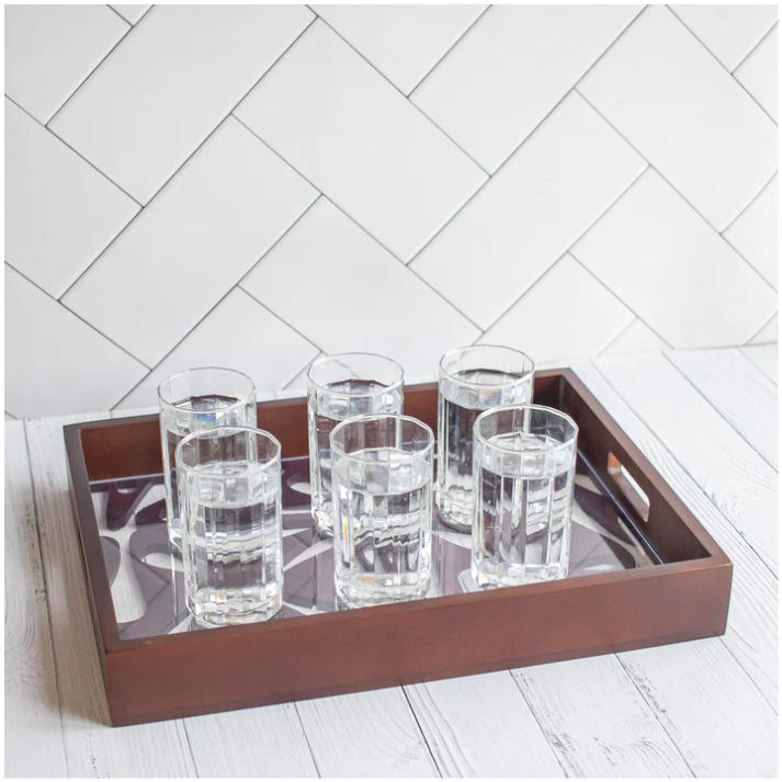 Phulvari : Laser Cute Designer Wooden Serving Trays