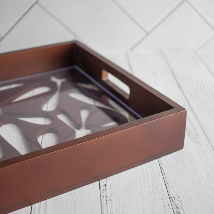 Phulvari : Laser Cute Designer Wooden Serving Trays