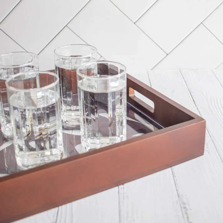 Phulvari : Laser Cute Designer Wooden Serving Trays