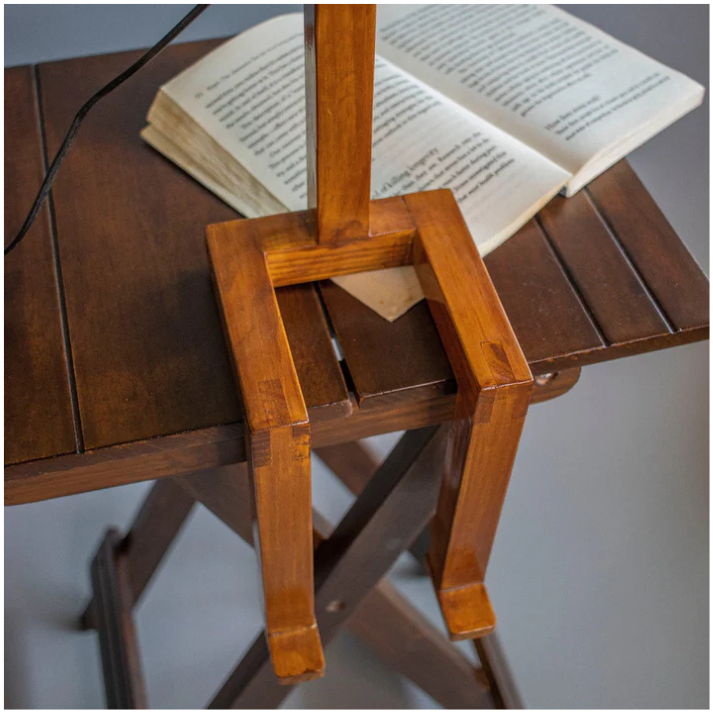 The RoboMan : Wooden Table Lamps